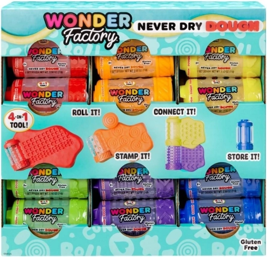 Wonder Factory πλαστελίνη που δεν στεγνώνει ποτέ – μεμονωμένα κυπελλάκια
