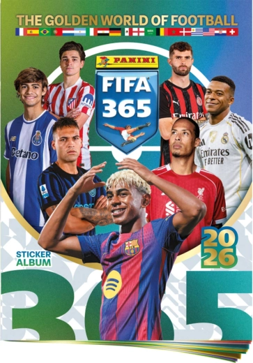 Panini FIFA 365 2025/2026 συλλεκτικό άλμπουμ για αυτοκόλλητα + φύλλο αυτοκόλλητων