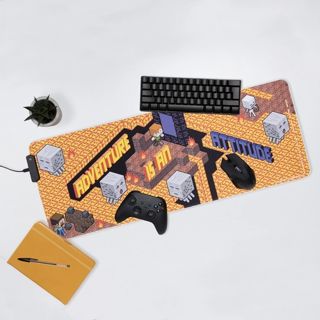 φωτιζόμενο gaming mousepad Minecraft
