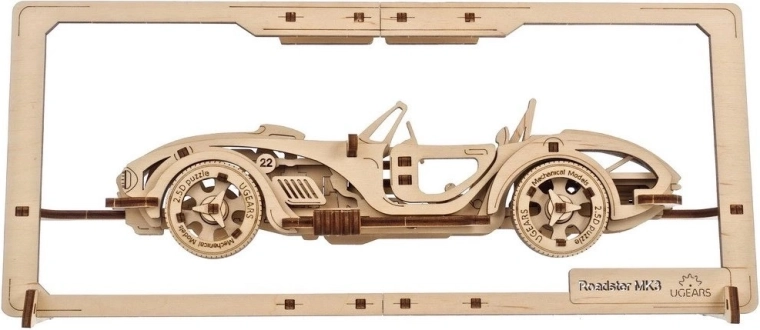 Ugears ξύλινο μηχανικό παζλ Roadster mk3 2,5D