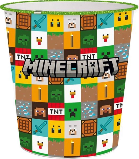 Πλαστικό καλαθάκι απορριμμάτων MINECRAFT 5 l