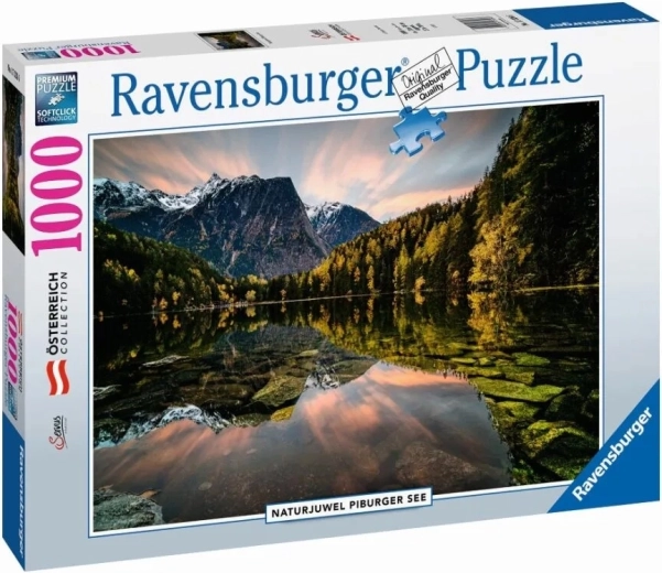 Παζλ 1000 κομματιών Ravensburger – λίμνη Piburger