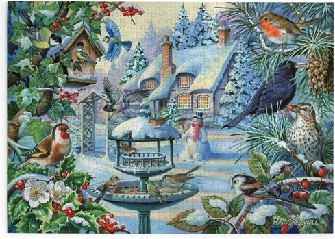 House of Puzzles Χειμωνιάτικα πουλιά – παζλ με 500 μεγάλες ψηφίδες