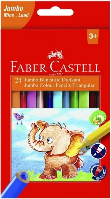 Ξυλομπογιές Extra Jumbo 12 τεμ. Faber-Castell