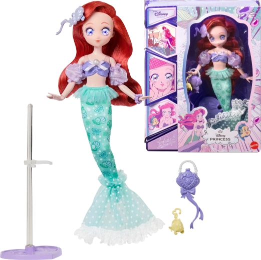 Συλλεκτική κούκλα Disney Collector Ariel σε στυλ manga με αξεσουάρ