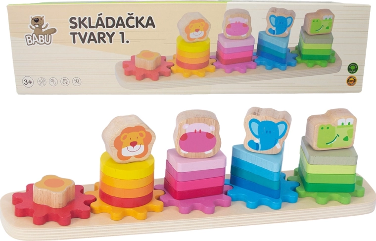 BABU ξύλινο παζλ ζωάκια