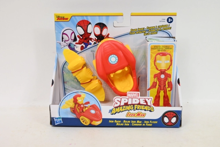 Marvel Spidey φιγούρα Iron Man με όχημα και προσαρμοζόμενα τζετ φτερά