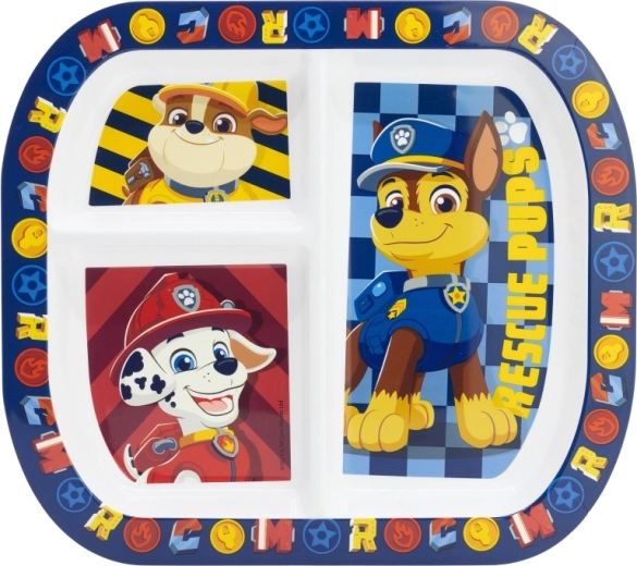 Παιδικό πιάτο Paw Patrol με χωρίσματα Boy Rescue Pups 22 cm
