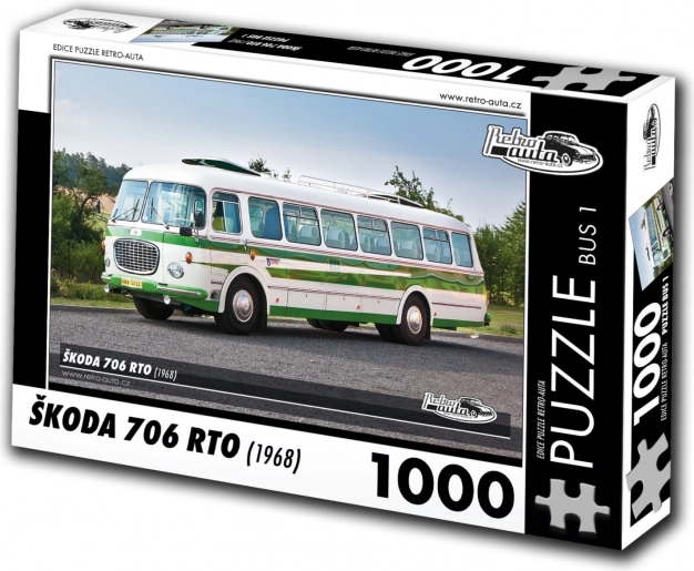 Παζλ RETRO-AUTA: λεωφορείο ŠKODA 706 RTO (1968) – 1000 κομμάτια