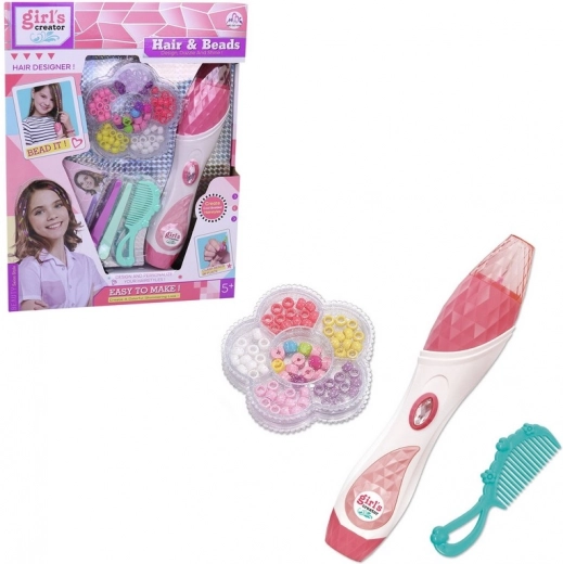 Σετ για πλέξιμο χαντρών στα μαλλιά