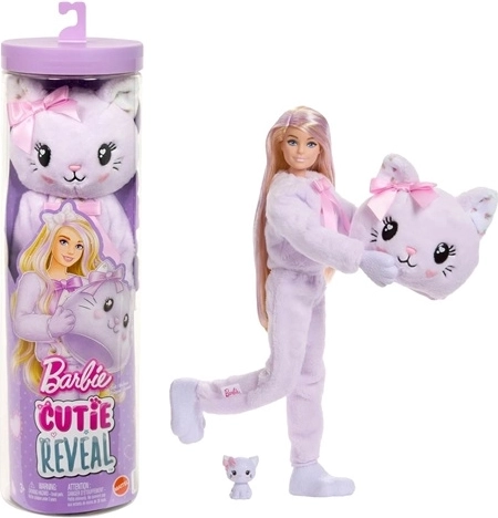 Barbie Cutie Reveal Γλυκά φιόγκακια μωβ γατούλα