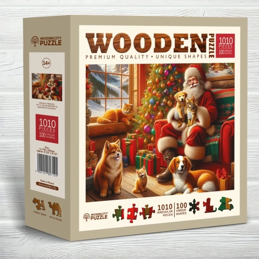 Ξύλινο παζλ Wooden City Άγιος Βασίλης και φίλοι 1010 κομμάτια