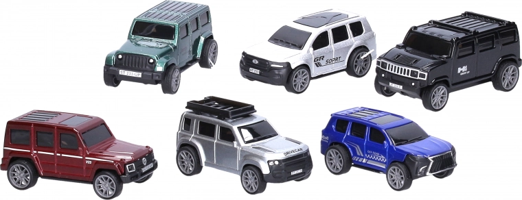 Μεταλλικό off-road αυτοκινητάκι 7,6 cm με μηχανισμό pull-back