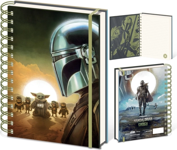 Σημειωματάριο A5 με θέμα STAR WARS: THE MANDALORIAN – Mandalorian και Grogu Sunset