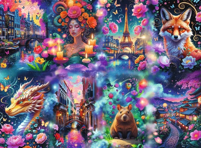 Trefl Puzzle Premium Plus Πολύχρωμος κόσμος 8000 κομματιών