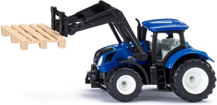 Τρακτέρ Siku New Holland με περονοφόρα παλέτας και παλέτα