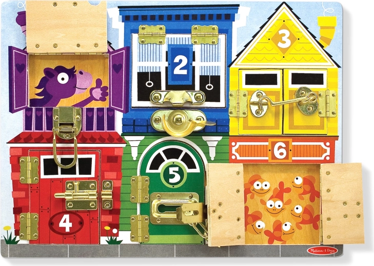 Ξύλινος πίνακας με κλειδαριές MELISSA & DOUG