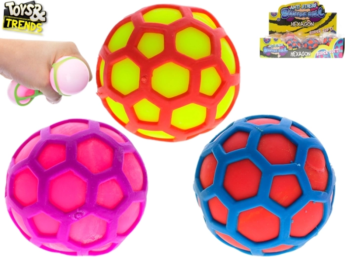 Ελαστικό αντιστρές μπαλάκι Hexagon – Toys&Trends