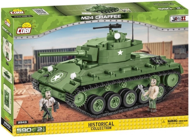 Cobi M24 Chaffee – κατασκευαστικό σετ άρματος μάχης από τον Β’ Παγκόσμιο Πόλεμο (590 κομμάτια, 2 φιγούρες)