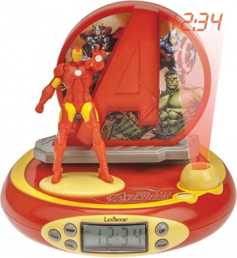 3D ξυπνητήρι με προβολέα AVENGERS Iron Man