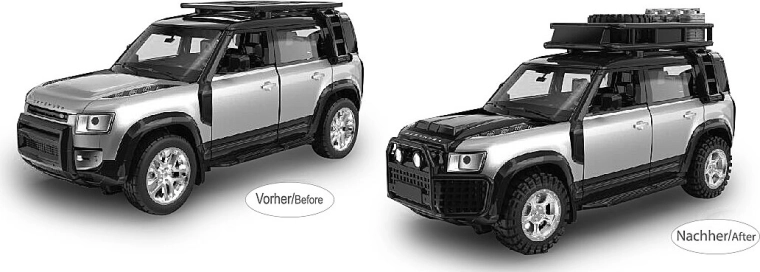 Μεταλλικό μοντέλο Land Rover Defender 110 1:43 ασημί