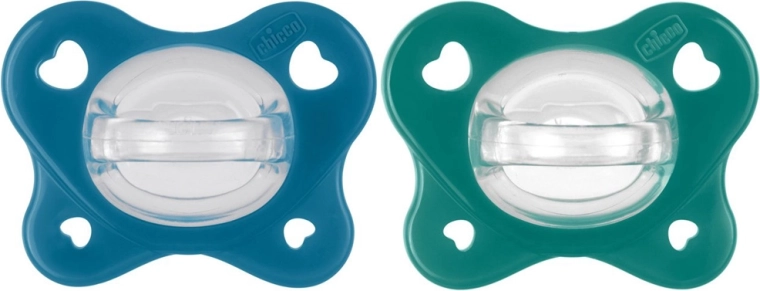 Chicco πιπίλες PhysioForma Dual Soft μπλε 16–36 μηνών - 2 τεμ.