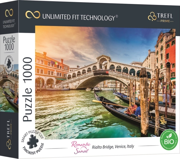 Παζλ TREFL UFT Romantic Sunset: Γέφυρα Rialto στη Βενετία, 1000 κομμάτια