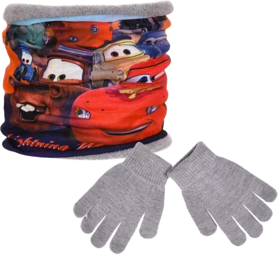 Σετ λαιμού και γαντιών Disney Cars με μάσκα δώρου - 1 τεμάχιο