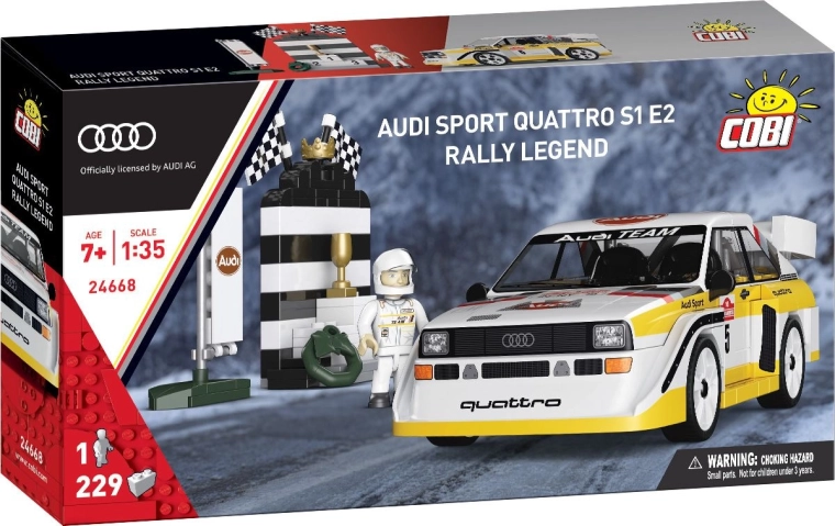 Cobi Audi Sport Quattro S1 E2 – θρύλος των ράλι 1:35 (229 κομμάτια)