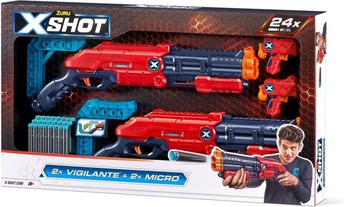 Εκτοξευτής X-Shot Excel Double Vigilante 24 βελάκια