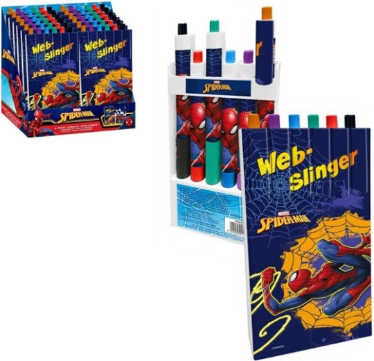 Σετ 6 πολύχρωμων στυλό SPIDERMAN