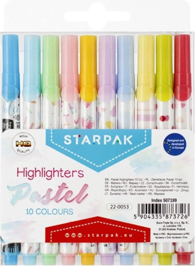 Παστέλ υπογραμμιστές STARPAK – σετ 10 τεμ.