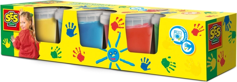 Δακτυλομπογιές SES Creative 4 × 145 ml