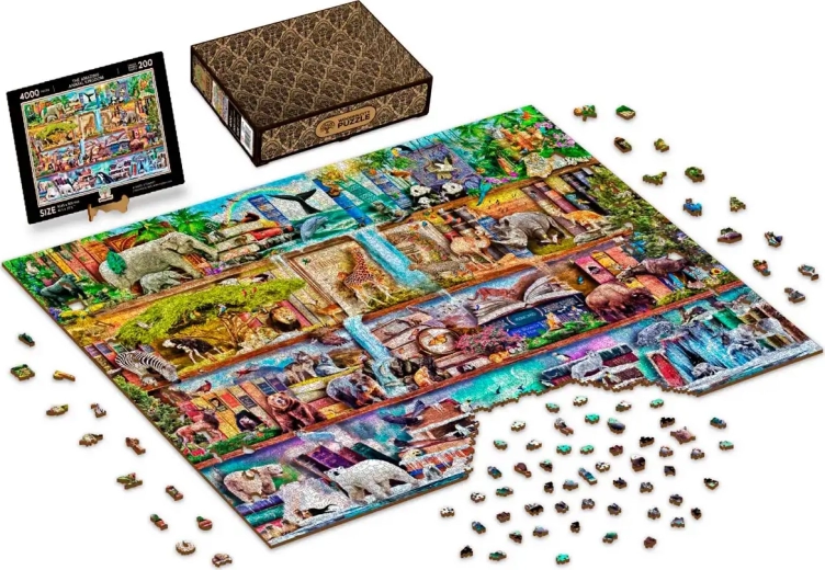 Ξύλινο παζλ WOODEN CITY Το υπέροχο βασίλειο των ζώων, 4000 κομμάτια