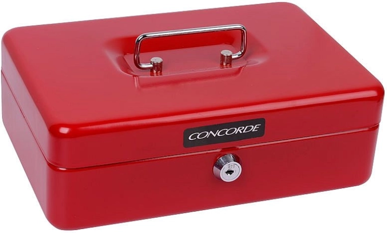 Μεταλλικό ταμείο CONCORDE, κόκκινο