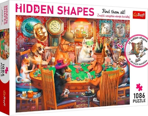 Παζλ TREFL Hidden Shapes Παιχνιδιάρικη βραδιά 1086 κομμάτια