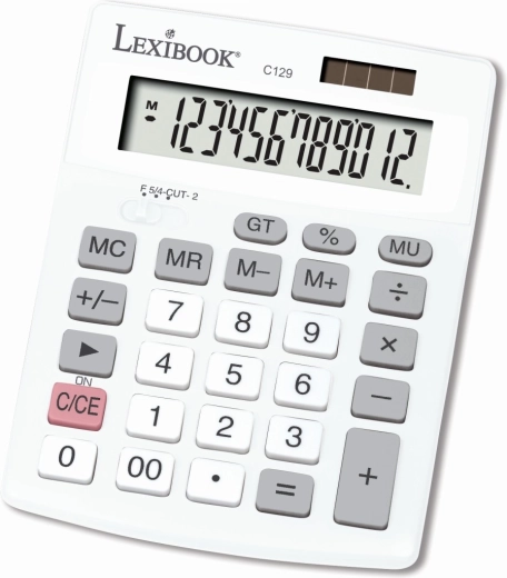 Τσέπης αριθμομηχανή Lexibook με οθόνη 12 ψηφίων και ηλιακή τροφοδοσία