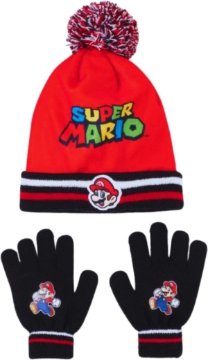 Σκούφος και γάντια Super Mario