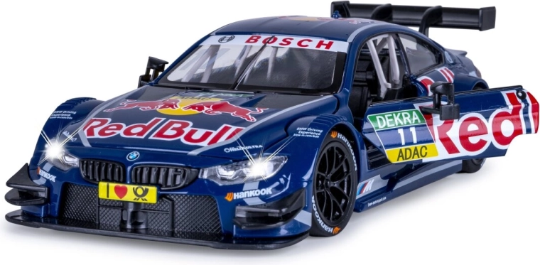 JAMARA BMW M4 DTM μεταλλικό μοντέλο κλίμακας 1:24, μπλε, με φωτισμό και ήχους