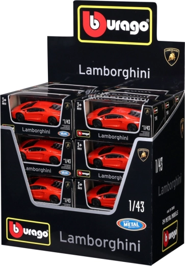 Bburago Lamborghini Aventador LP 700-4 μεταλλικό μοντέλο 1:43 σε πορτοκαλί μεταλλικό χρώμα
