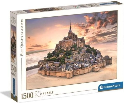 Παζλ Clementoni Mont Saint-Michel στην ανατολή του ήλιου, 1500 κομμάτια