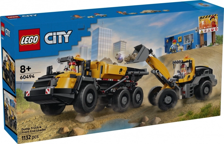 LEGO City ανατρεπόμενο φορτηγό και μπροστινός φορτωτής