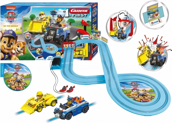 πίστα carrera first paw patrol 2,9 m σετ chase & rubble
