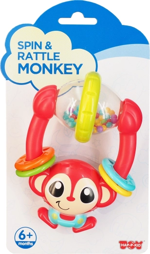 Hap-P-Kid κουδουνίστρα πιθηκάκι για μωρά