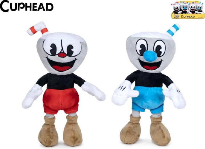 Λούτρινες φιγούρες CUPHEAD και MUGMAN 25 cm
