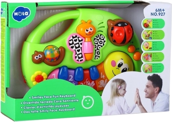 Hola SmilyPlay παιδικό μουσικό keyboard με χαρούμενο προσωπάκι