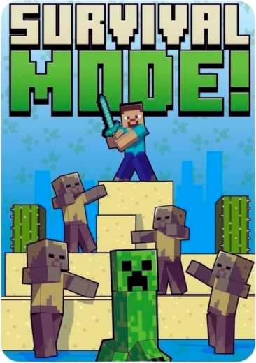 Φλις κουβέρτα Minecraft 100 × 140 cm - 1 τεμάχιο