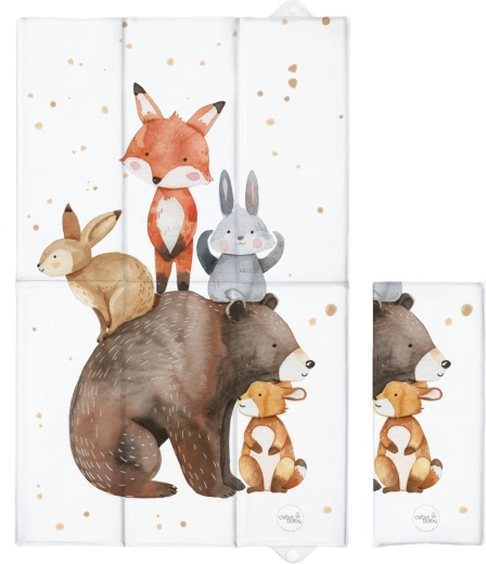 Ceba Baby ταξιδιωτικό στρωματάκι αλλαγής πάνας Basic Forest Friends 80 × 50 cm