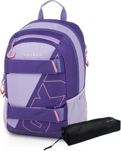 Μαθητικό σακίδιο και κασετίνα Oxybag Sport Half violet