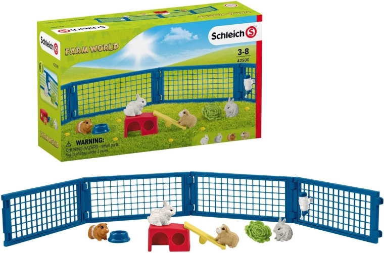 Ιστορία Schleich για κουνελάκια και ινδικά χοιρίδια Farm World